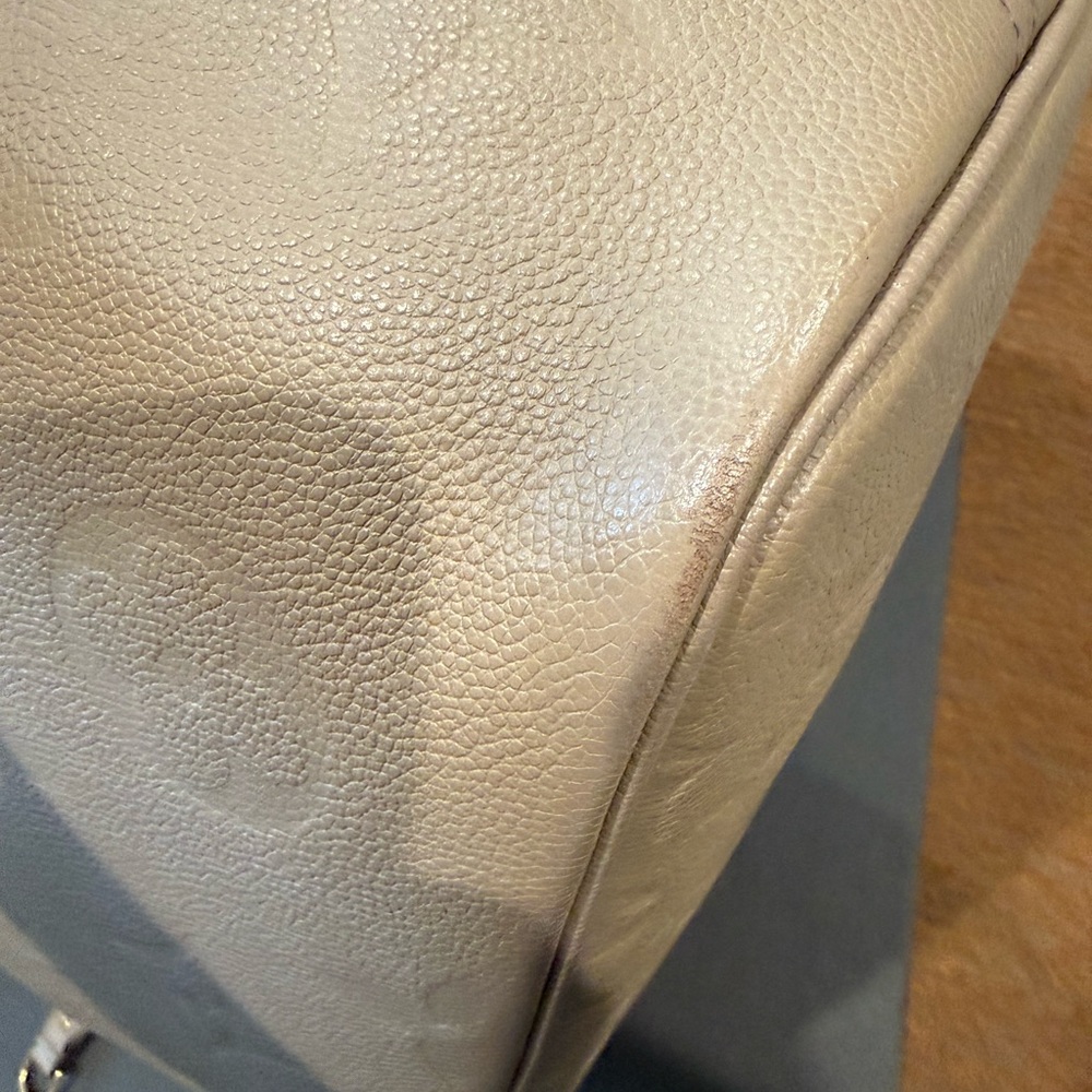 Louis Vuitton Taupe Embossed Monogram Cabas Tote Empriente - Picture 4 of 12